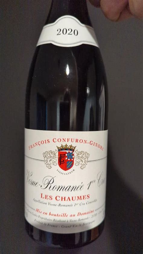 Francois Confuron Gindre Vosne Roman E Er Cru Les Chaumes France