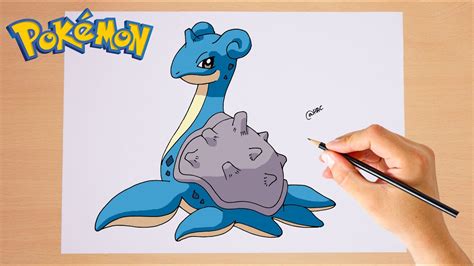 How To Draw Lapras Step By Step Kanto Pok Mon Youtube