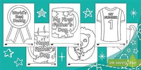 My First Fathers Day Colouring Pack Teacher Made