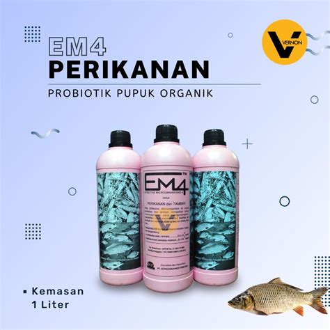 Jual EM4 1 LITER Perikanan Tambak Perbaiki Mutu Air Dan Kesehatan Ikan