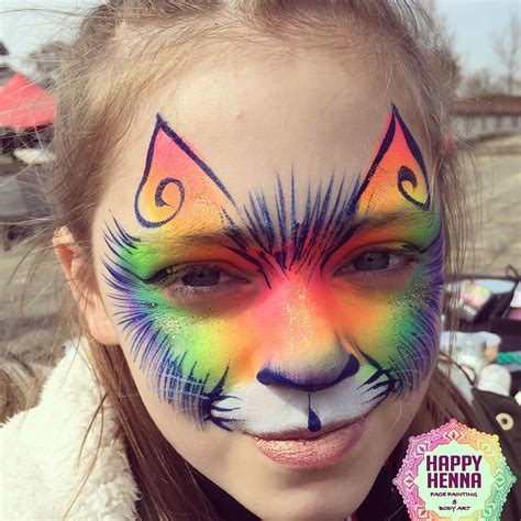 East Grinstead Back Painting Spring Day Cat Face Henna Body Art