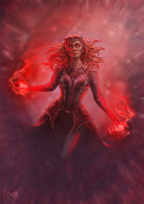 Artstation Wanda Maximoff Scarlet Witch