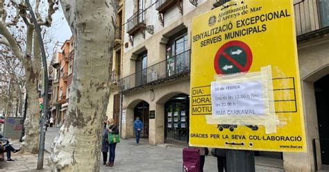 Ajuntament d Arenys de Mar Afectacions en el trànsit amb motiu de la