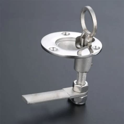 Buy Boat Hatch Latch Flush Turning Lock Lift Ring Handle Latch Stainless Steel