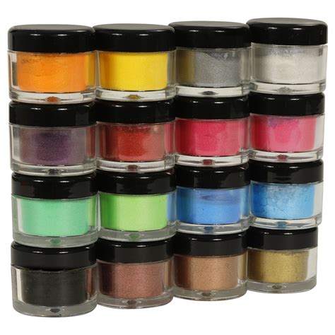 Set Of Metallic Effect Pigment Powders For Epoxy Resin Glasscast