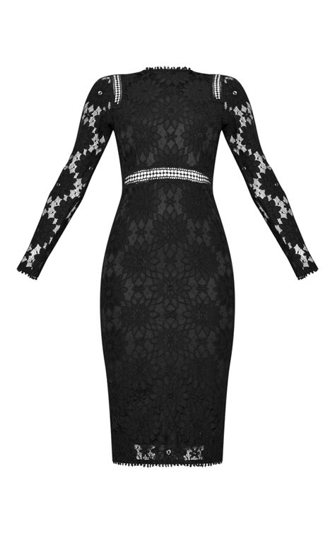 Black And White Lace Sheath Dress