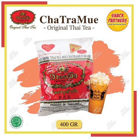 Jual CHATRAMUE Original Thai Tea Mix 400 Gr Daun Teh Thailand Asli