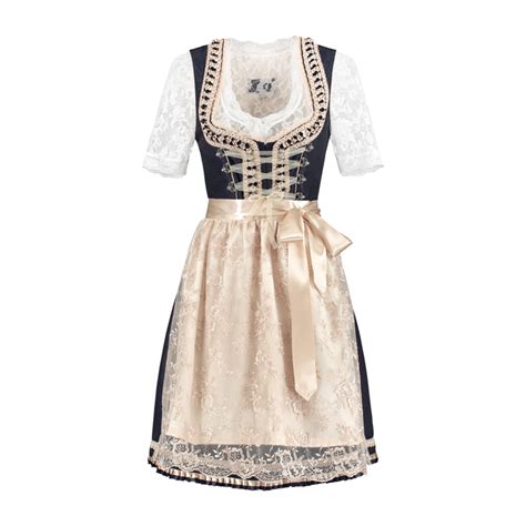 Dirndl Delig Blauw Creme