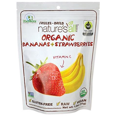 Natierra Nature S All Foods Organic Freeze Dried Bananas And