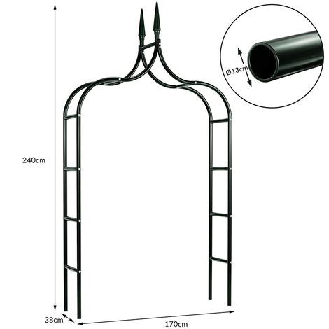 Arco Da Giardino Supporto Per Rose E Piante Rampicanti In Metallo