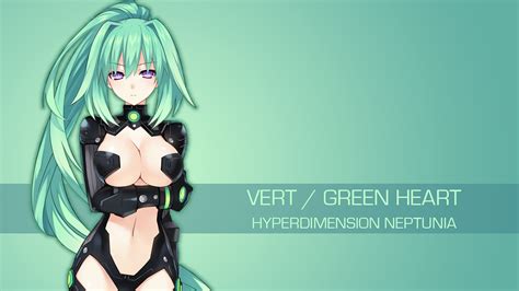 Hyperdimension Neptunia Vert Green Heart By Spectralfire On Deviantart