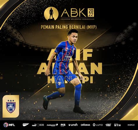 Arif Aiman Dinobatkan Pemain Paling Bernilai Abk