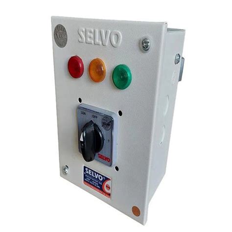 White Selvo A Single Pole Neutral Spn Phase Selector Enclosure At