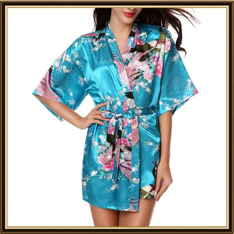 Xxl Big Size Satin Robes Women Robe Sexy Dressing Gown Floral Satin