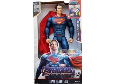 Boneco Superman Novo Articulado Cm C Luz E Som Her Is O Melhor