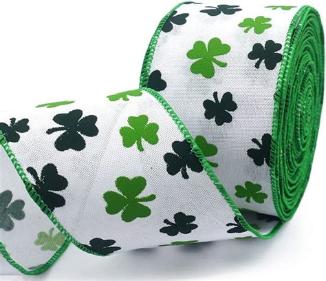 Amazon Hying St Patrick S Day Ribbons For Gifts Wrapping White