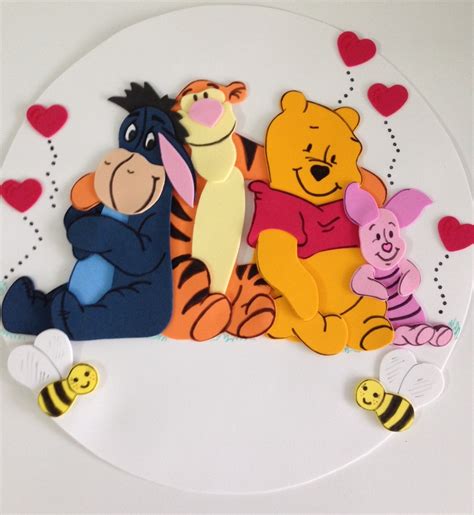 EVA Sob Medida Artesanato E Moldes Ursinho Pooh Em EVA