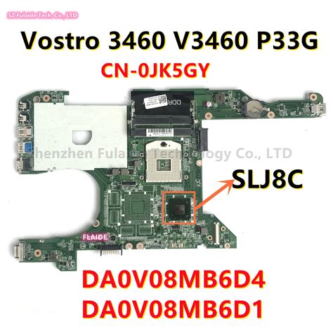 DA0V08MB6D4 DA0V08MB6D1 For Dell Vostro 3460 V3460 P33G Laptop