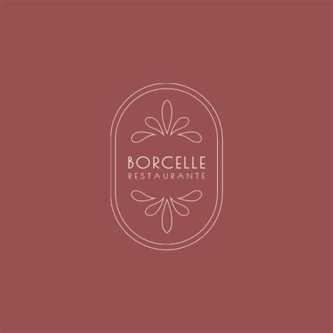 The Logo For Borcelle Restaurante Which Is Located In An Oval Frame