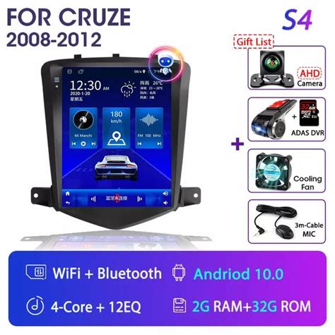 Srnubi Android 11 Tesla Style Car Radio For Chevrolet Cruze J300 2008