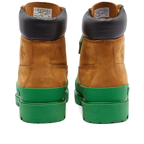 Timberland X Bee Line Premium 6 Waterproof Boot Wheat And Green End