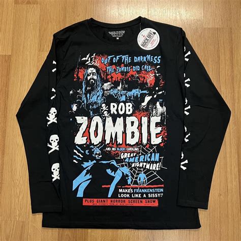 Rob Zombie Unisex Long Sleeve T Shirt Zombie Call Depop