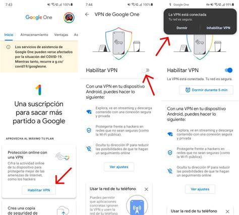 Cómo activar la VPN de Google en tu dispositivo