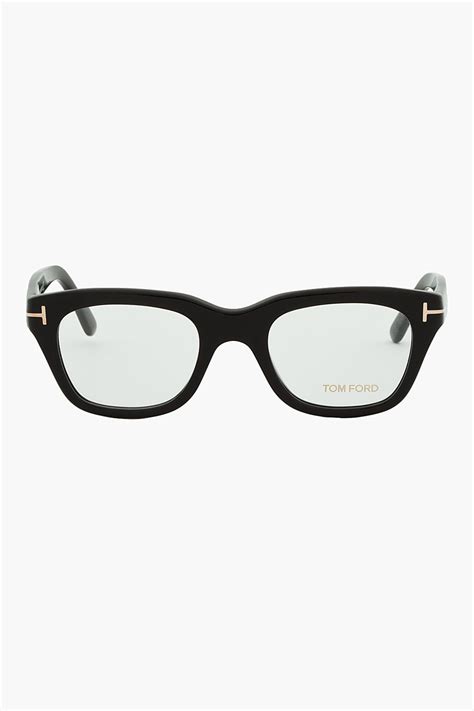 Tom Ford Black Thick Frame Cat Eye Glasses For Men Lyst