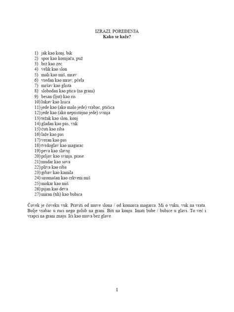 Izrazi Životinje Pdf