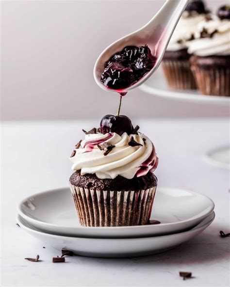 Black Forest Cupcakes With Cherry Filling Bonni Bakery