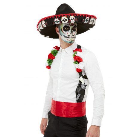 Kit De Muerte Mexicana Para Hombre Comprar Online Disfraz Dia De