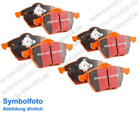 Orangestuff Bremsbeläge Satz vorne hinten u a Audi A3 8P1 Bj 2003