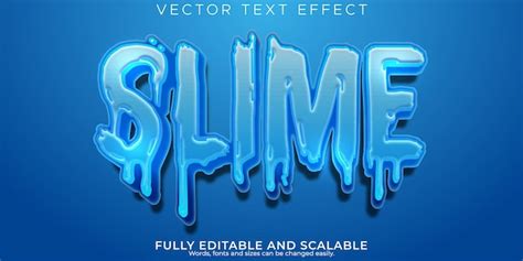 Premium Vector Slime Text Effect Editable Green And Sticky Text Style