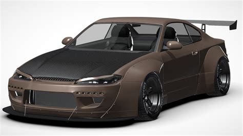 Nissan Silvia S15 Rockebunny Buy Royalty Free 3d Model By Nlm Nlm