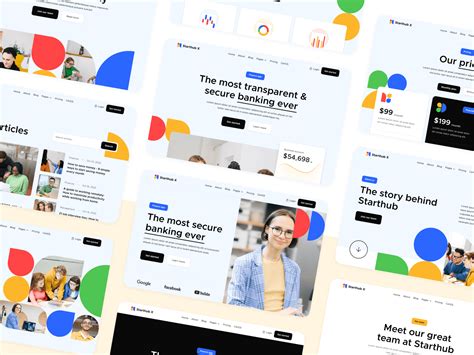 Starthub X Multi Layout Startup Webflow Template Behance