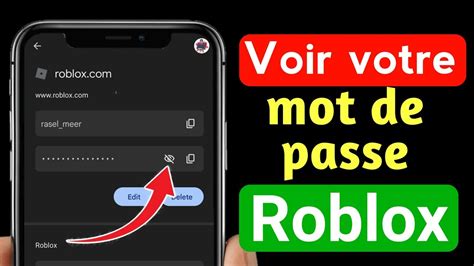 Comment Voir son mot de passe Roblox 2021 Comment connaître votre mot