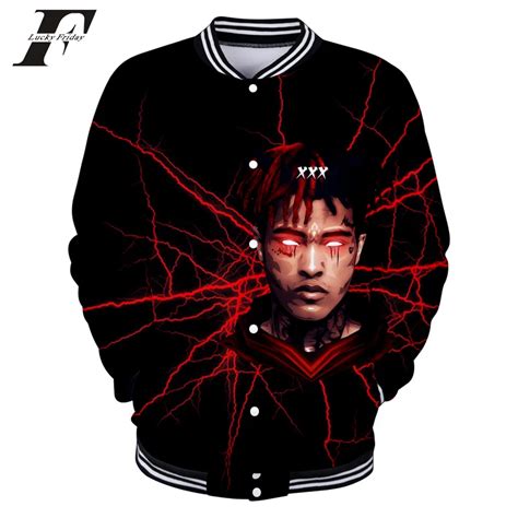 Xxxtentacion 3d Baseball Jacket Bomber Jacket Men Rip Xxxtentacion Rapper Sweatshirt Jahseh