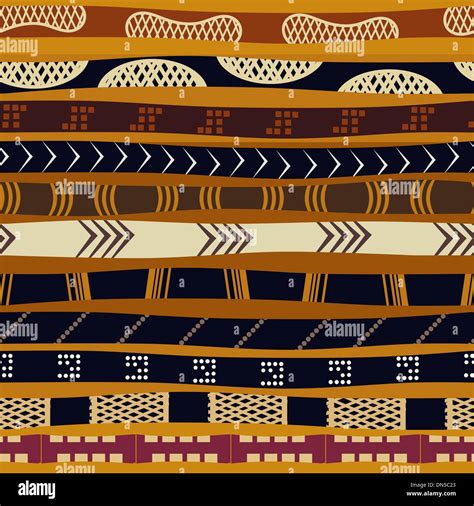 Seamless Pattern With Ethnic Motifs Stock Vector Image Art Alamy