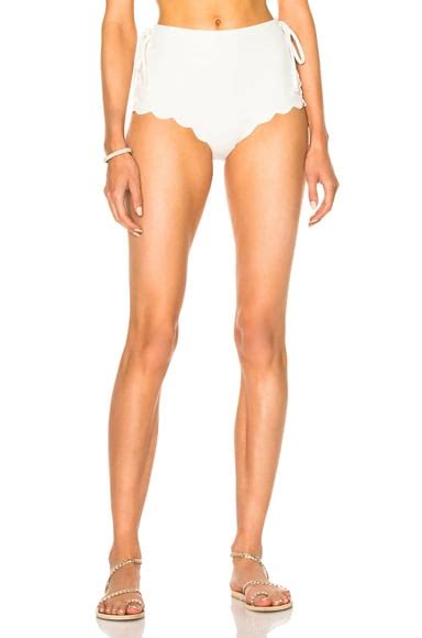 Marysia Swim Palm Springs Tie Bikini Bottom In Off White Fwrd