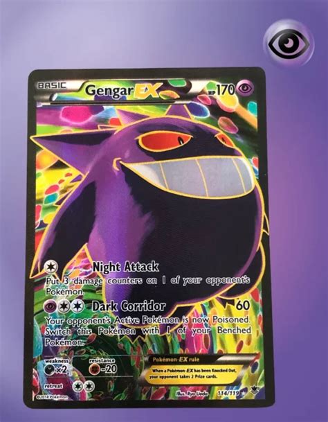 Gengar EX 114 119 XY Phantom Forces TCG Coleccionistas