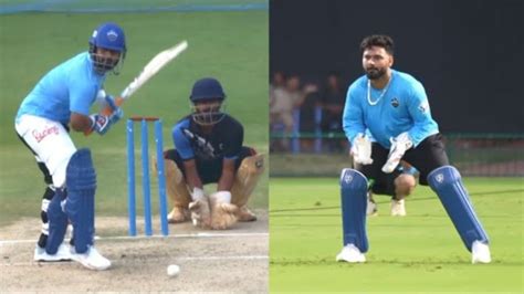 Rishabh Pant S Batting And Keeping Practice Session In Vizag For A