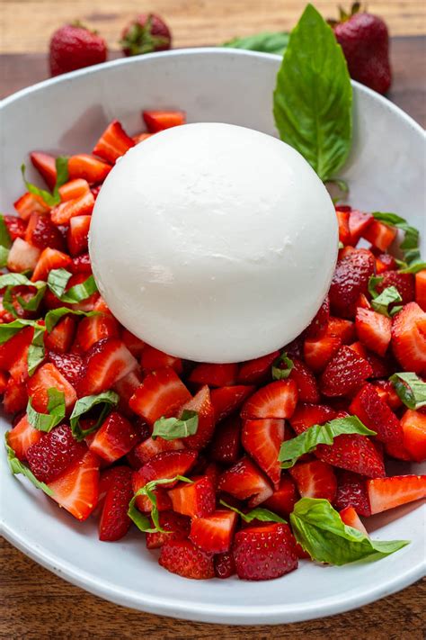 Burrata Strawberry Caprese Salad Closet Cooking