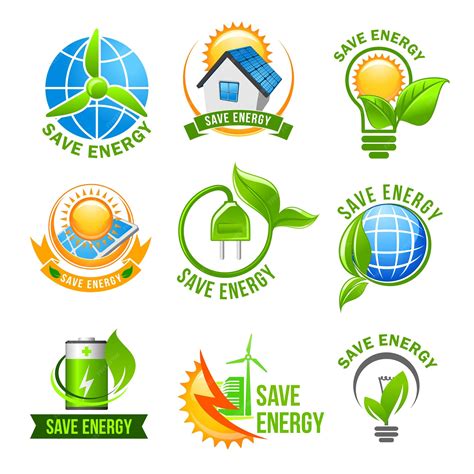 Premium Vector Eco Green Energy Icon Set For Ecology Design