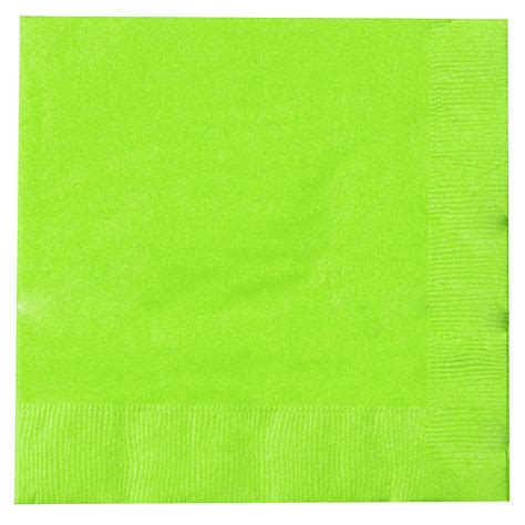 Lime Green Paper Napkins 2 Ply 33cm 4 Fold | Thali Outlet