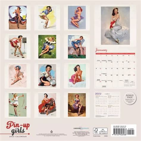 Gil Elvgren Pin Up Girls 2023 Wall Calendar New In Shrinkwrap 43 01