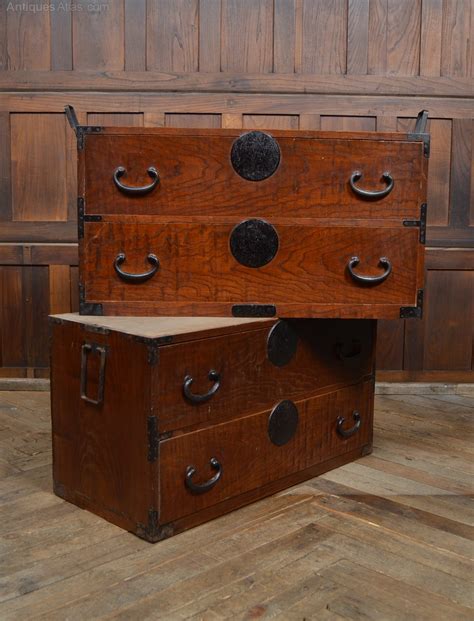 Japanese Elm Wood Tansu Chest Antiques Atlas