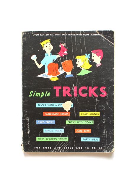 Vintage 1955 Magic Tricks Book For Kids With Some Awesome