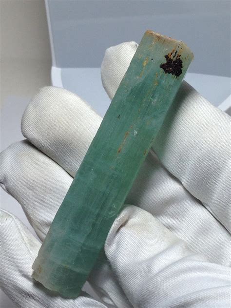 Long Aquamarine Crystal from RARE Locale Muiâne pegmatite Emdal Mines