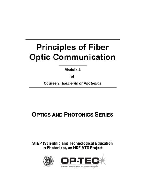 Pdf Principles Of Fiber Optic Communication Dokumentips