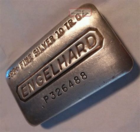 Engelhard P Series 10 Oz 999 Silver Bar One Day Only